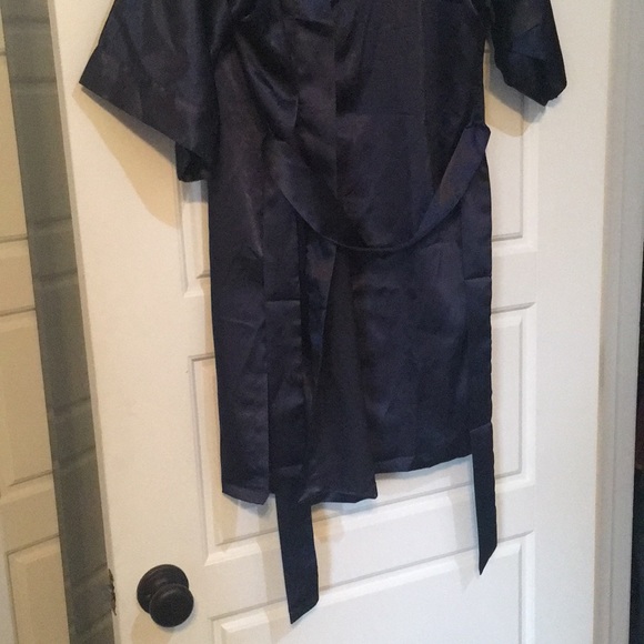 Navy Polyester Robe - Picture 3 of 3